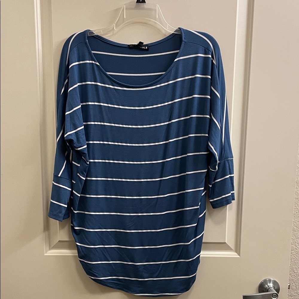 Blue Striped Women's Top